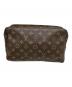 LOUIS VUITTON (ルイ ヴィトン) コスメポーチ　モノグラム　トゥルース・トワレット28 ブラウン：18000円