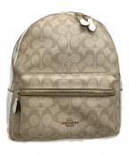 COACHコーチ）の古着「リュック　シグネチャー」｜ベージュ