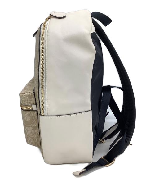 COACH（コーチ）COACH (コーチ) リュック　シグネチャー ベージュの古着・服飾アイテム
