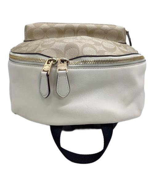 COACH（コーチ）COACH (コーチ) リュック　シグネチャー ベージュの古着・服飾アイテム