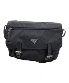 PRADA（プラダ）の古着「ナイロンショルダーバッグ」｜ブラック