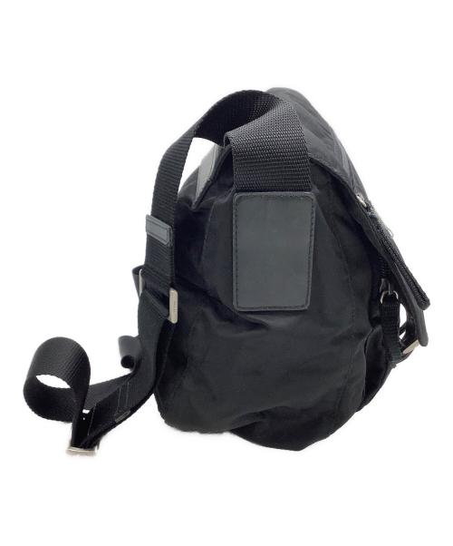 PRADA（プラダ）PRADA (プラダ) ナイロンショルダーバッグ ブラックの古着・服飾アイテム