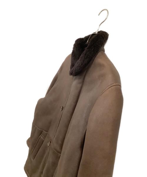 Christian Dior MONSIEUR（クリスチャンディオールムッシュ）Christian Dior MONSIEUR (クリスチャンディオールムッシュ) ムートンコート　Y-TK-03 ブラウン サイズ:Lの古着・服飾アイテム