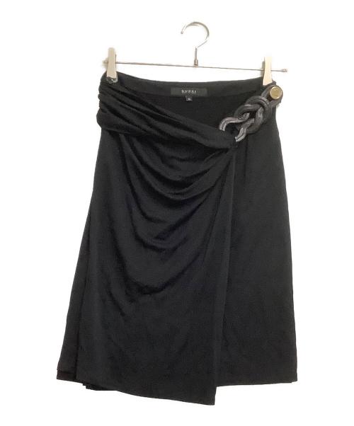 GUCCI（グッチ）GUCCI (グッチ) ラップスカート ブラック サイズ:36の古着・服飾アイテム