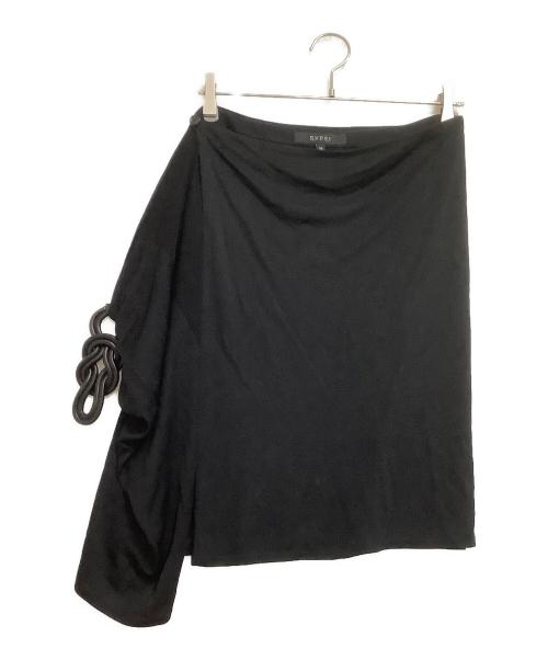 GUCCI（グッチ）GUCCI (グッチ) ラップスカート ブラック サイズ:36の古着・服飾アイテム