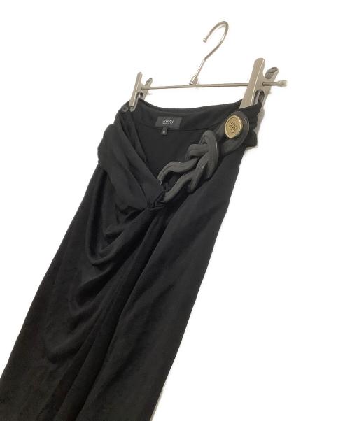 GUCCI（グッチ）GUCCI (グッチ) ラップスカート ブラック サイズ:36の古着・服飾アイテム
