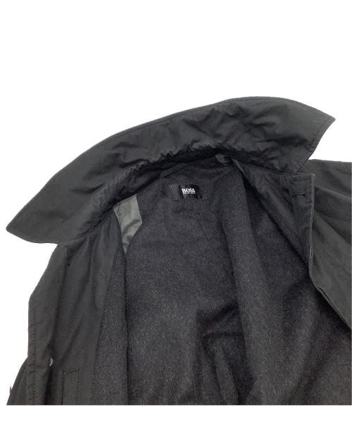 BOSS HUGO BOSS（ボス ヒューゴボス）BOSS HUGO BOSS (ボス ヒューゴボス) ステンカラーコート ブラック サイズ:44の古着・服飾アイテム