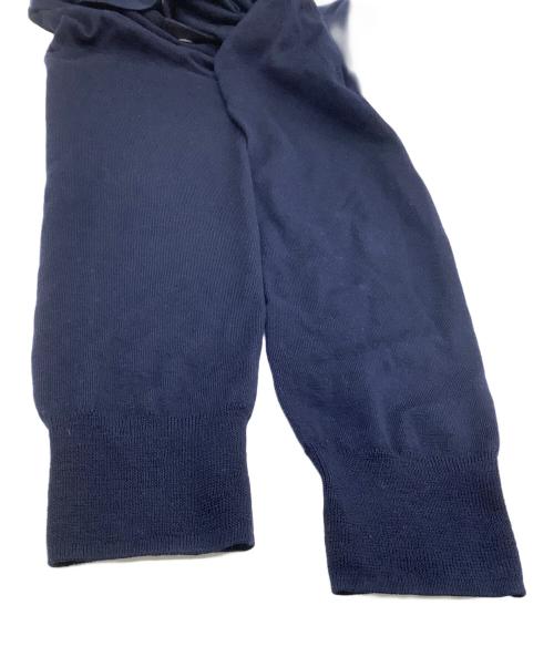sacai（サカイ）sacai (サカイ) 薄手カーディガン　ドローコードウールセーター ネイビー サイズ:1の古着・服飾アイテム