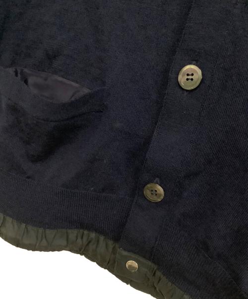 sacai（サカイ）sacai (サカイ) 薄手カーディガン　ドローコードウールセーター ネイビー サイズ:1の古着・服飾アイテム
