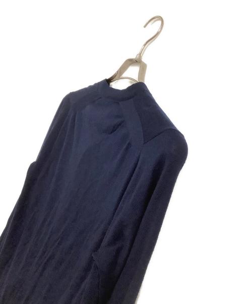 sacai（サカイ）sacai (サカイ) 薄手カーディガン　ドローコードウールセーター ネイビー サイズ:1の古着・服飾アイテム