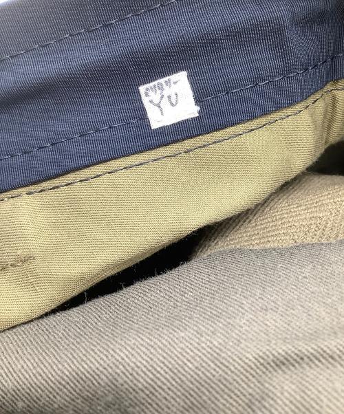 sacai（サカイ）sacai (サカイ) スラックス　22SS コットンリネンドローストリングパンツ オリーブ サイズ:1の古着・服飾アイテム