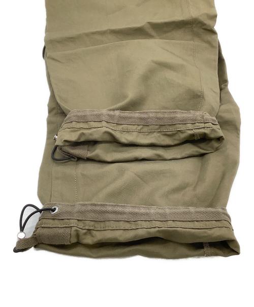 sacai（サカイ）sacai (サカイ) スラックス　22SS コットンリネンドローストリングパンツ オリーブ サイズ:1の古着・服飾アイテム