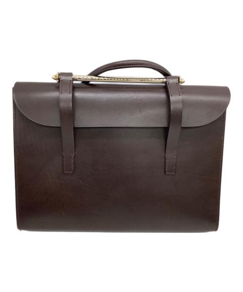 PORTER（ポーター）PORTER (ポーター) B印YOSHIDA (ビージルシヨシダ) レザーブリーフケース 別注Habsburg/News Paper ブラウンの古着・服飾アイテム