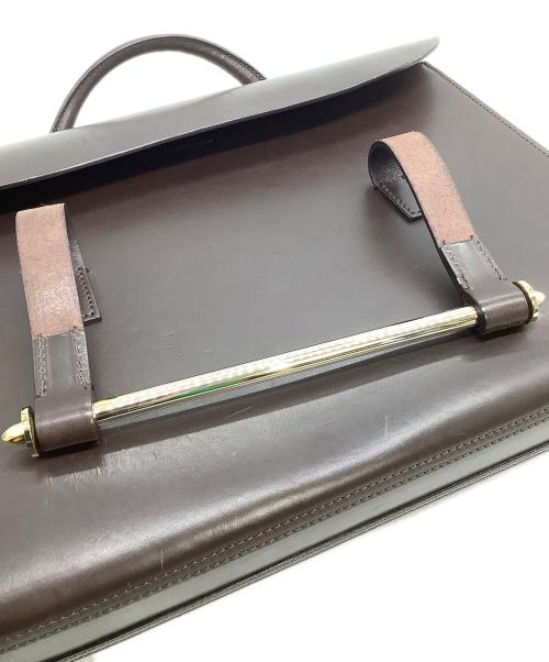 PORTER（ポーター）PORTER (ポーター) B印YOSHIDA (ビージルシヨシダ) レザーブリーフケース 別注Habsburg/News Paper ブラウンの古着・服飾アイテム