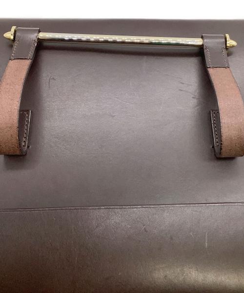 PORTER（ポーター）PORTER (ポーター) B印YOSHIDA (ビージルシヨシダ) レザーブリーフケース 別注Habsburg/News Paper ブラウンの古着・服飾アイテム