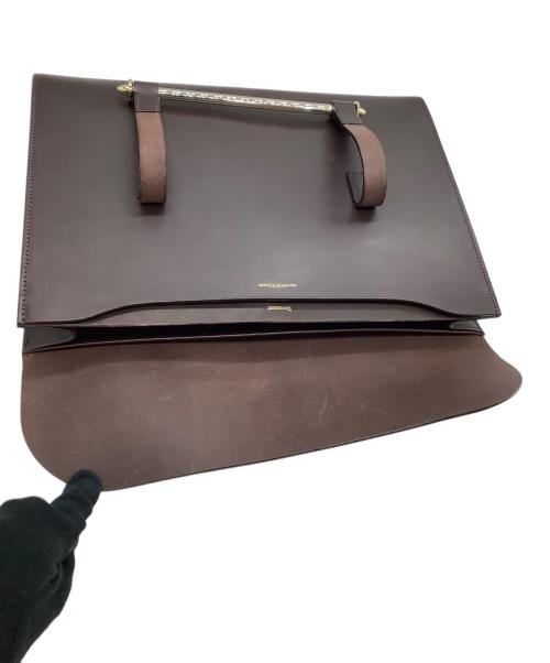 PORTER（ポーター）PORTER (ポーター) B印YOSHIDA (ビージルシヨシダ) レザーブリーフケース 別注Habsburg/News Paper ブラウンの古着・服飾アイテム
