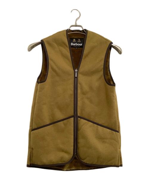 Barbour（バブアー）Barbour (バブアー) パイルライナーフロントジップ　warm pile waistcoat zip-in liner ブラウン サイズ:36の古着・服飾アイテム