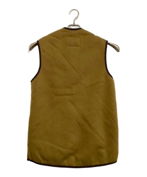 Barbour（バブアー）Barbour (バブアー) パイルライナーフロントジップ　warm pile waistcoat zip-in liner ブラウン サイズ:36の古着・服飾アイテム