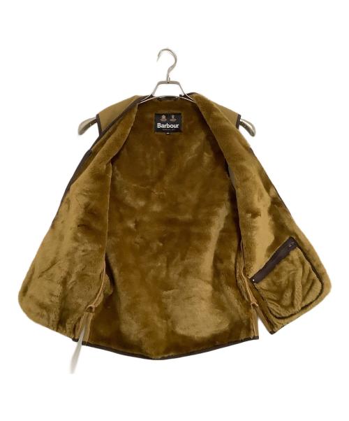 Barbour（バブアー）Barbour (バブアー) パイルライナーフロントジップ　warm pile waistcoat zip-in liner ブラウン サイズ:36の古着・服飾アイテム