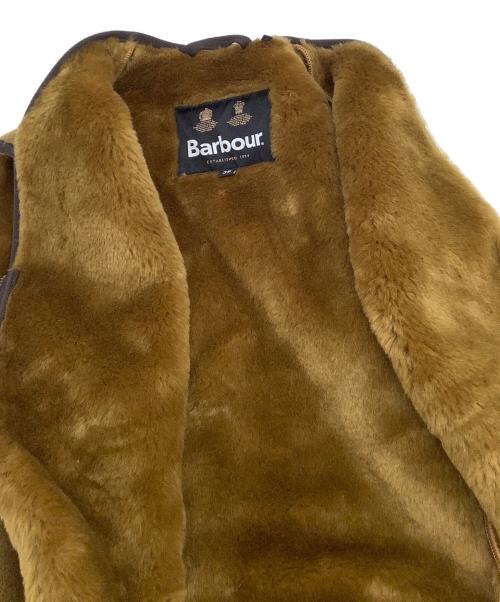 Barbour（バブアー）Barbour (バブアー) パイルライナーフロントジップ　warm pile waistcoat zip-in liner ブラウン サイズ:36の古着・服飾アイテム