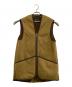 Barbour（バブアー）の古着「パイルライナーフロントジップ　warm pile waistcoat zip-in liner」｜ブラウン