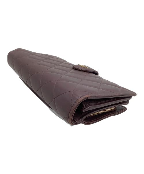 CHANEL（シャネル）CHANEL (シャネル) 長財布　マトラッセ ボルドーの古着・服飾アイテム