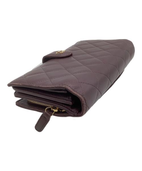 CHANEL（シャネル）CHANEL (シャネル) 長財布　マトラッセ ボルドーの古着・服飾アイテム