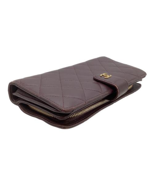 CHANEL（シャネル）CHANEL (シャネル) 長財布　マトラッセ ボルドーの古着・服飾アイテム