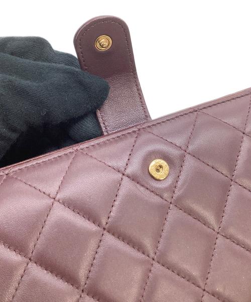 CHANEL（シャネル）CHANEL (シャネル) 長財布　マトラッセ ボルドーの古着・服飾アイテム