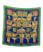 HERMESエルメス）の古着「シルクスカーフ torana」｜グリーン×ブルー