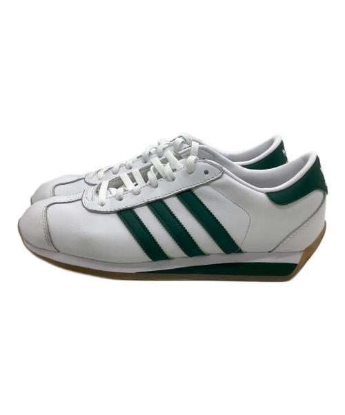 adidas Originals（アディダスオリジナル）adidas Originals (アディダスオリジナル) ローカットスニーカー カントリー II / Country II ホワイト×グリーン サイズ:26の古着・服飾アイテム
