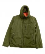 mont-bellモンベル）の古着「ダウンジャケット　コロラドパーカ　リバーシブル」｜カーキ×オレンジ
