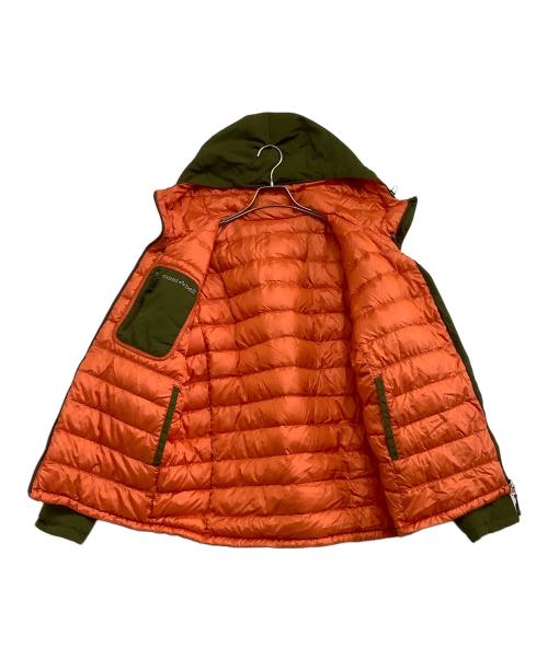 mont-bell（モンベル）mont-bell (モンベル) ダウンジャケット　コロラドパーカ　リバーシブル カーキ×オレンジ サイズ:Lの古着・服飾アイテム