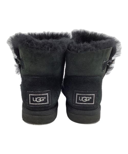 UGG（アグ）UGG (アグ) ムートンブーツ　MINI BAILEY BUTTON BLING ブラック サイズ:23の古着・服飾アイテム