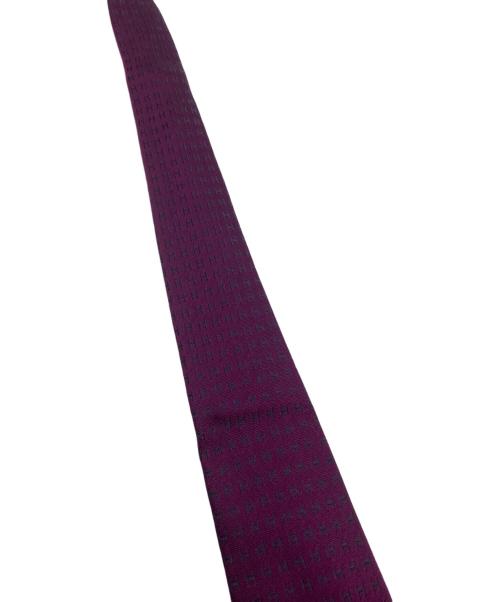 HERMES（エルメス）HERMES (エルメス) 総柄ネクタイ パープル サイズ:表記なしの古着・服飾アイテム