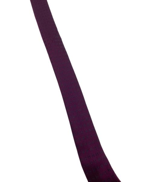 HERMES（エルメス）HERMES (エルメス) 総柄ネクタイ パープル サイズ:表記なしの古着・服飾アイテム