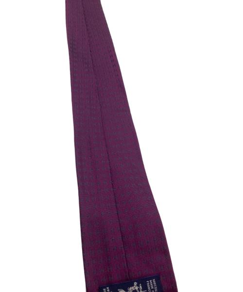 HERMES（エルメス）HERMES (エルメス) 総柄ネクタイ パープル サイズ:表記なしの古着・服飾アイテム