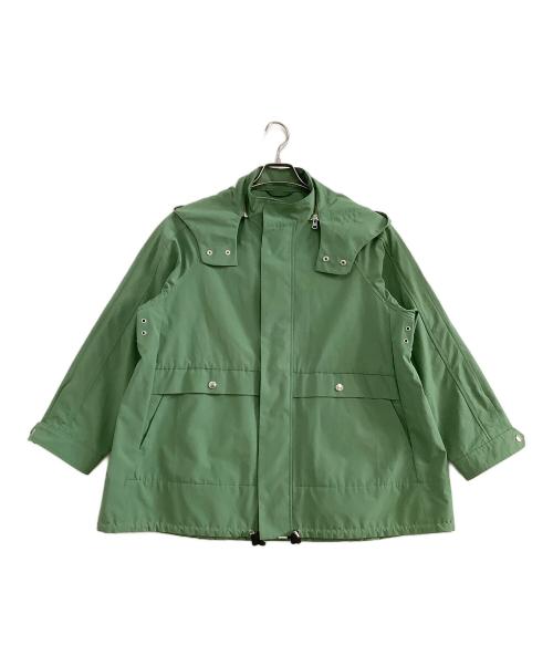 Traditional Weatherwear（トラディショナルウェザーウェア）Traditional Weatherwear (トラディショナルウェザーウェア) フーデットブルゾン グリーン サイズ:34の古着・服飾アイテム