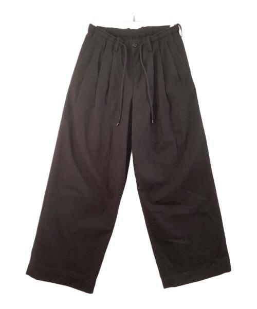 MARKAWARE（マーカウェア）MARKAWARE (マーカウェア) スラックス　TRIPLE PLEATED WIDE TROUSERS ブラック サイズ:1の古着・服飾アイテム