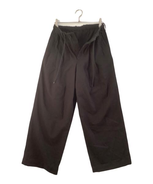 MARKAWARE（マーカウェア）MARKAWARE (マーカウェア) スラックス　TRIPLE PLEATED WIDE TROUSERS ブラック サイズ:1の古着・服飾アイテム