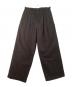 MARKAWARE（マーカウェア）の古着「スラックス　TRIPLE PLEATED WIDE TROUSERS」｜ブラック