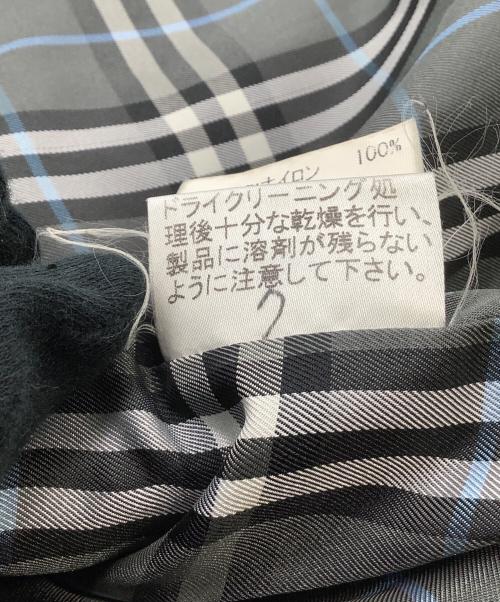 BURBERRY BLACK LABEL（バーバリーブラックレーベル）BURBERRY BLACK LABEL (バーバリーブラックレーベル) ステンカラーコート ブラック サイズ:Mの古着・服飾アイテム