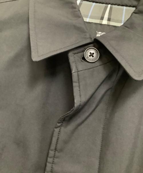 BURBERRY BLACK LABEL（バーバリーブラックレーベル）BURBERRY BLACK LABEL (バーバリーブラックレーベル) ステンカラーコート ブラック サイズ:Mの古着・服飾アイテム