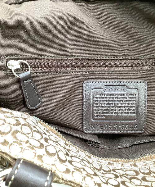 COACH（コーチ）COACH (コーチ) ハンドバッグ シグネチャー ベージュの古着・服飾アイテム