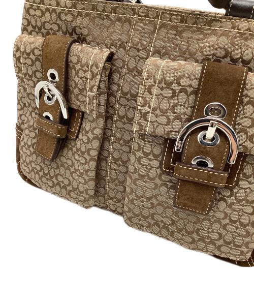 COACH（コーチ）COACH (コーチ) ハンドバッグ シグネチャー ベージュの古着・服飾アイテム