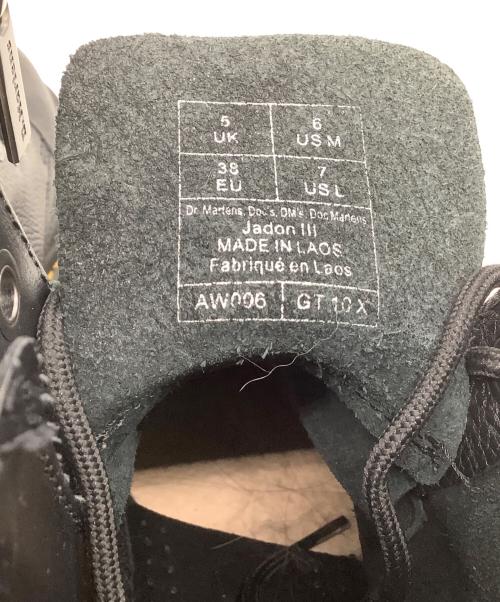 Dr.Martens（ドクターマーチン）Dr.Martens (ドクターマーチン) 8ホールブーツ 	JADON PISA 8 ホール ブーツ ブラック サイズ:38の古着・服飾アイテム