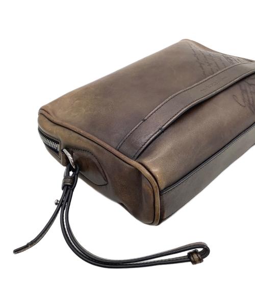 Berluti（ベルルッティ）Berluti (ベルルッティ) セカンドバッグ カリグラフィ ブラウンの古着・服飾アイテム