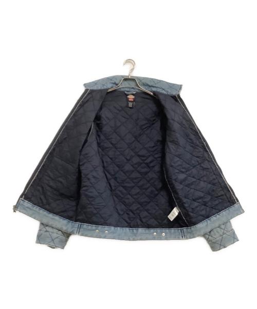 Dickies（ディッキーズ）Dickies (ディッキーズ) SUPREME (シュプリーム) 中綿ジャケット　Quilted Denim Work Jacket ブルー サイズ:Mの古着・服飾アイテム