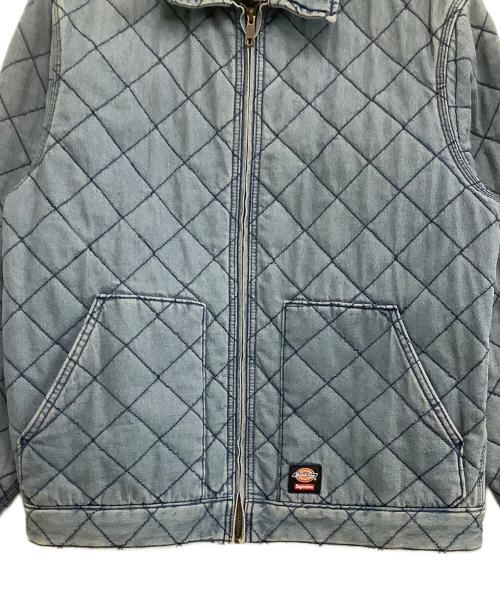 Dickies（ディッキーズ）Dickies (ディッキーズ) SUPREME (シュプリーム) 中綿ジャケット　Quilted Denim Work Jacket ブルー サイズ:Mの古着・服飾アイテム