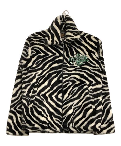 Hysteric Glamour（ヒステリックグラマー）Hysteric Glamour (ヒステリックグラマー) フェイクファージャケット　ゼブラ柄 ブラック×ホワイト サイズ:Mの古着・服飾アイテム